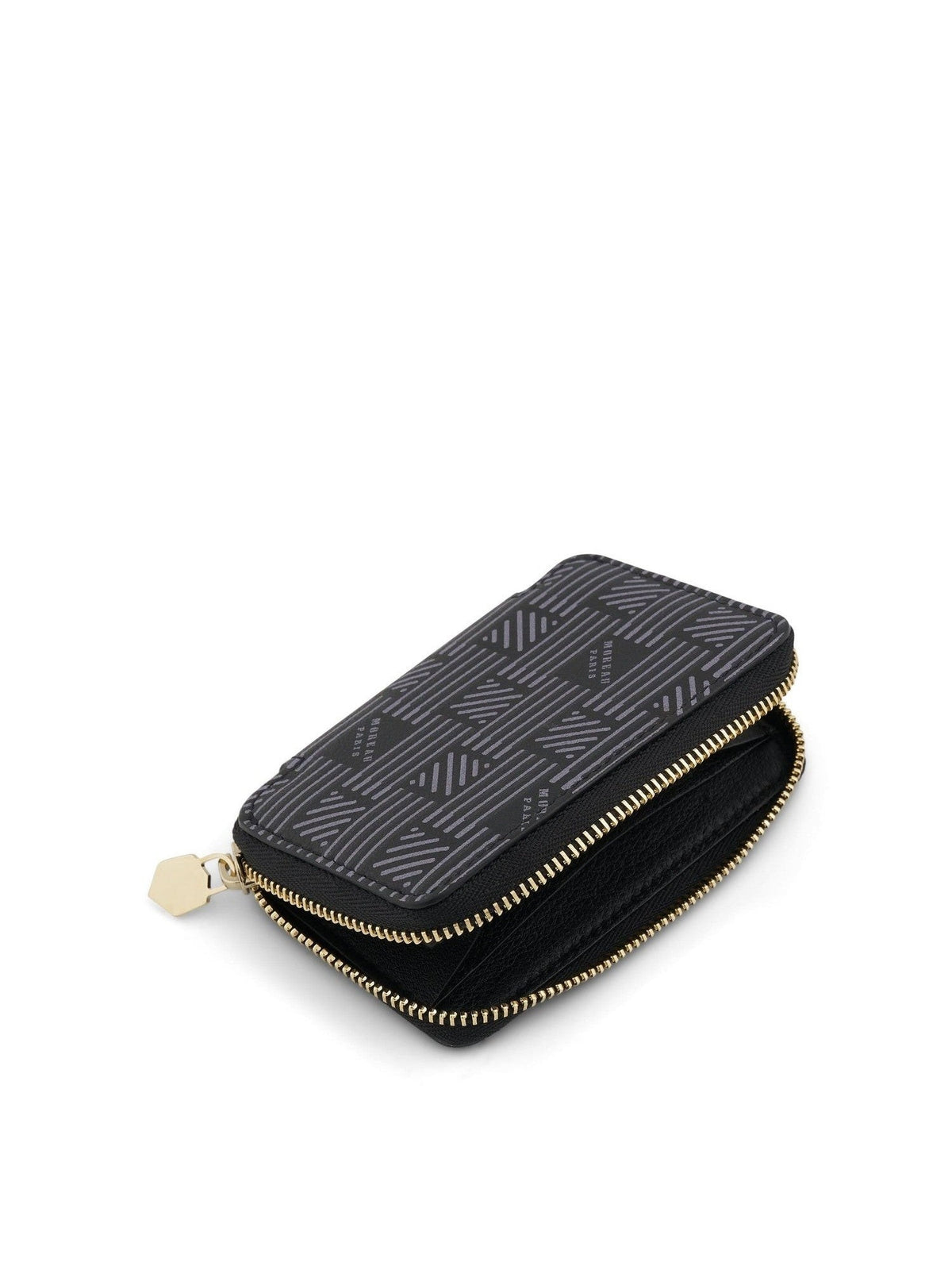 Mini Zip Wallet in Black