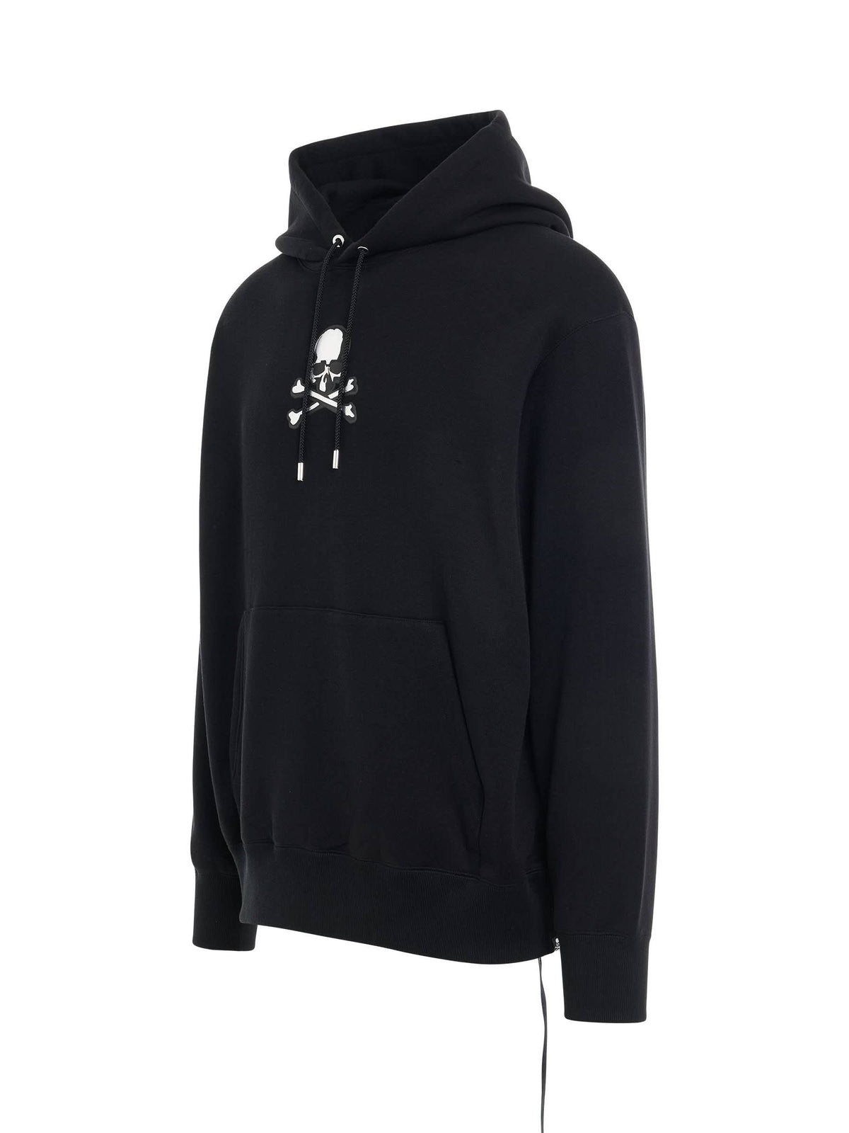 Skull Emblem Hoodie in Black