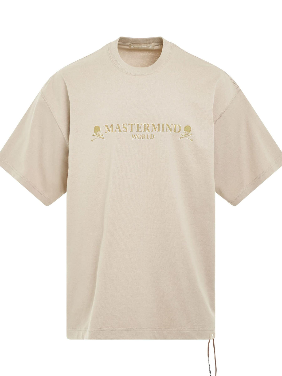 Brilliant Logo Boxy Fit T-Shirt in Beige