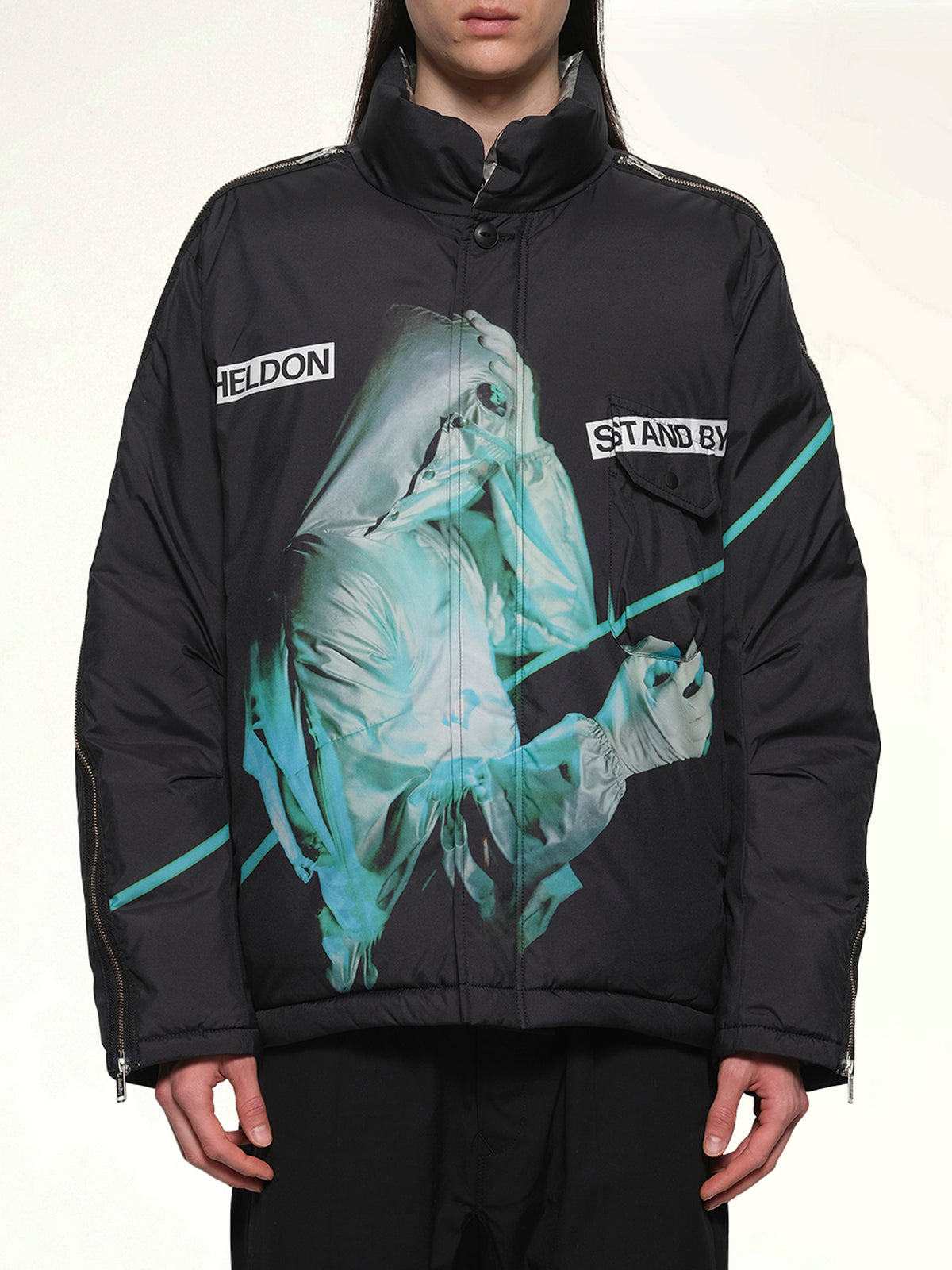 Heldon Stand By Jacket in Black