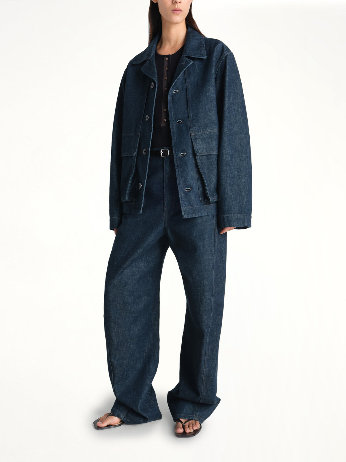 Boxy Jacket in Denim Indigo