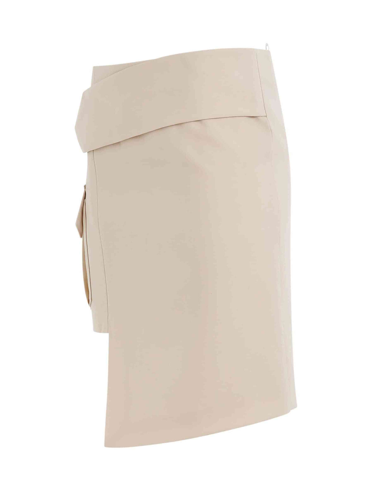 Toybox Dry Wool Pocket Skirt in Sand