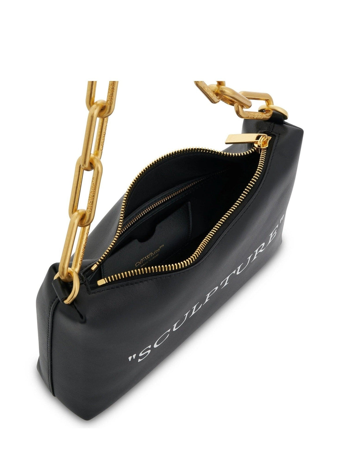 Block Pouch Quote Bag in Black/White
