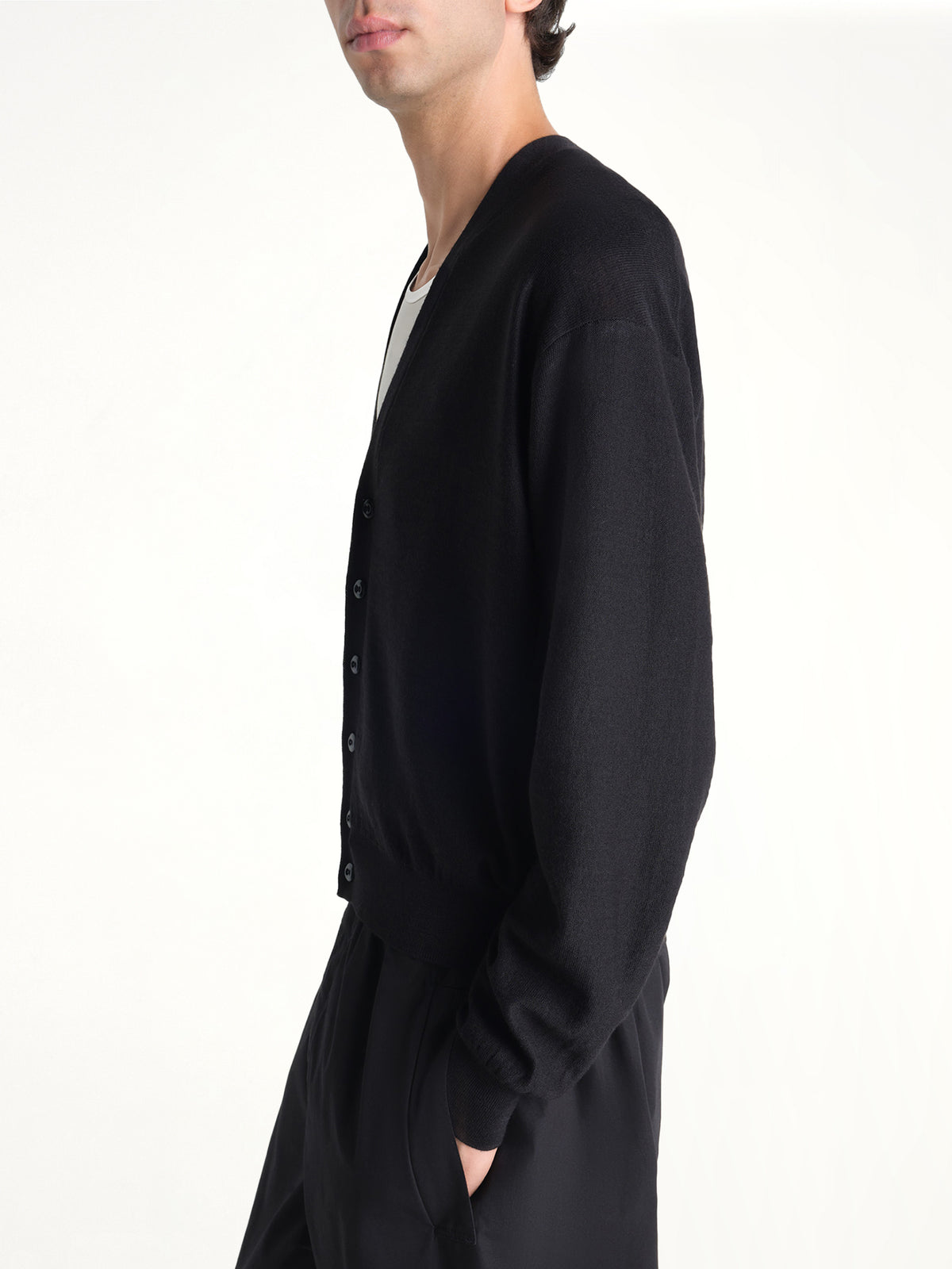 Twisted Cardigan in Black