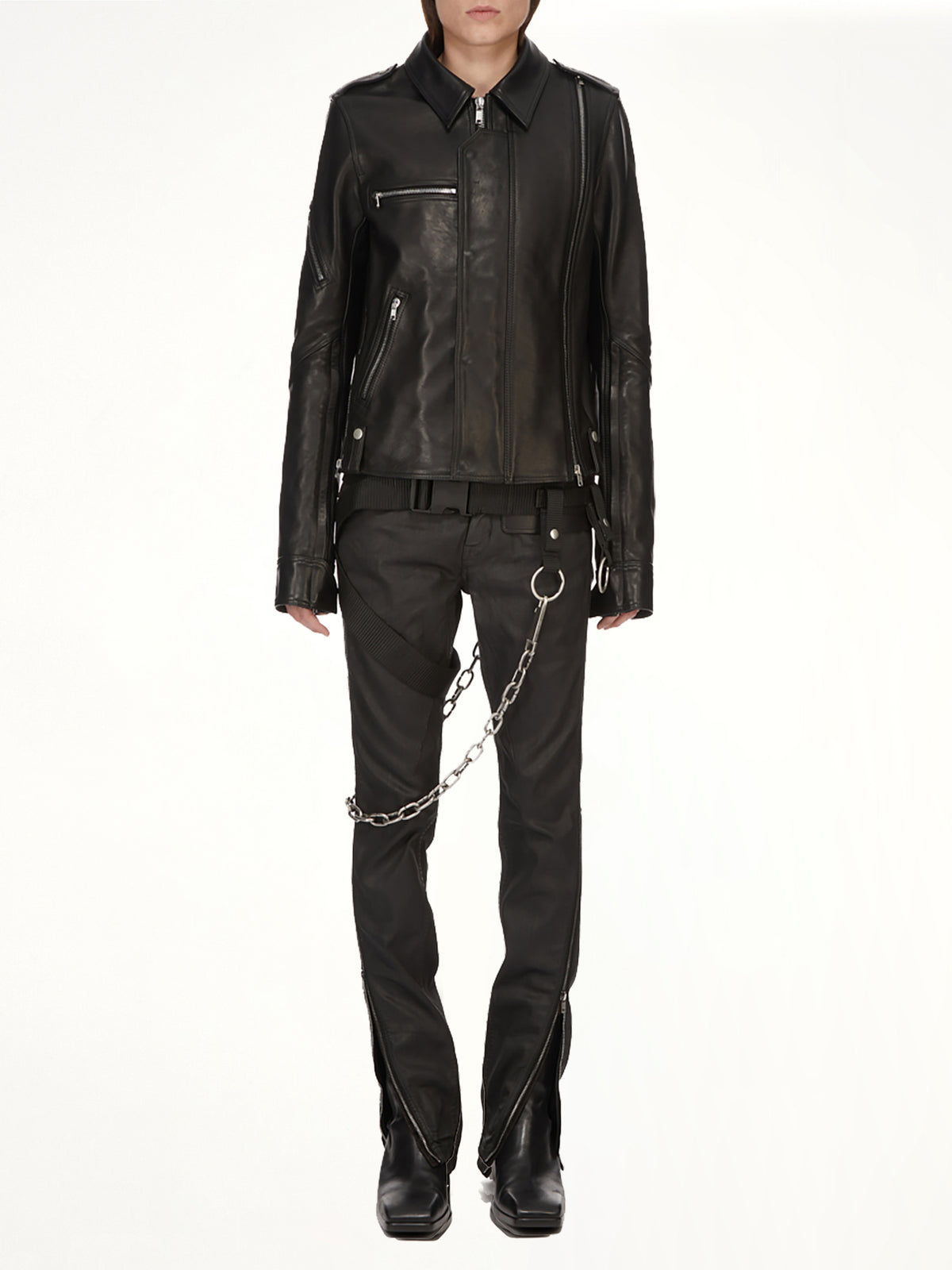 Vega Leather Jacket in Black