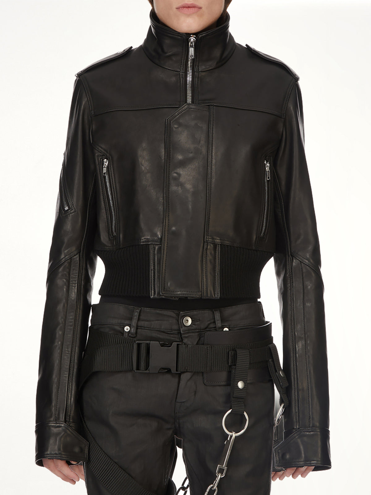 Rev Leather Jacket in Black