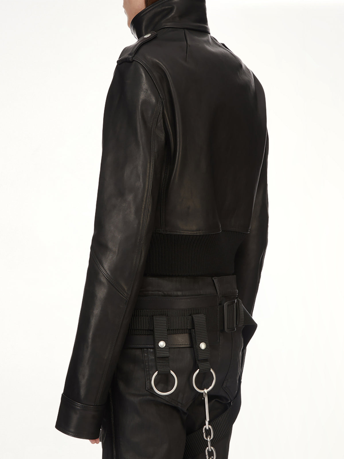 Rev Leather Jacket in Black