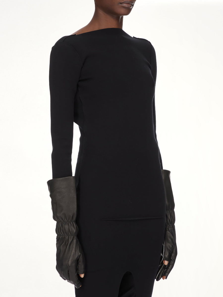 Cuffed Gloves in Black