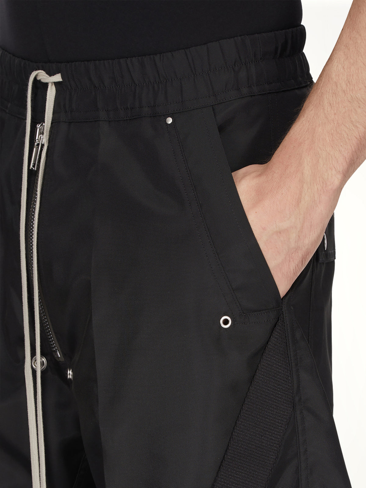 Strapped Wide Bela Pants in Black