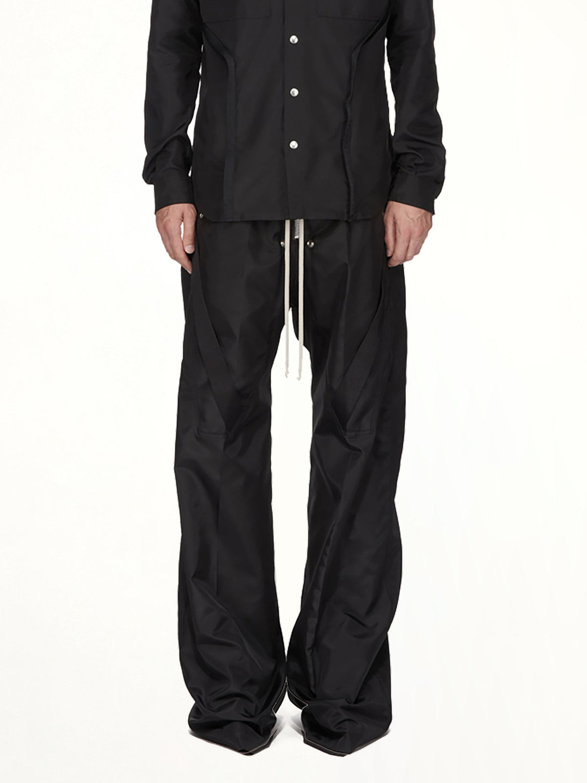 Strapped Wide Bela Pants in Black