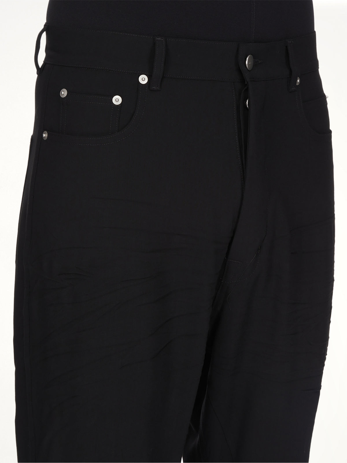 Wool Bolan Bootcut in Black