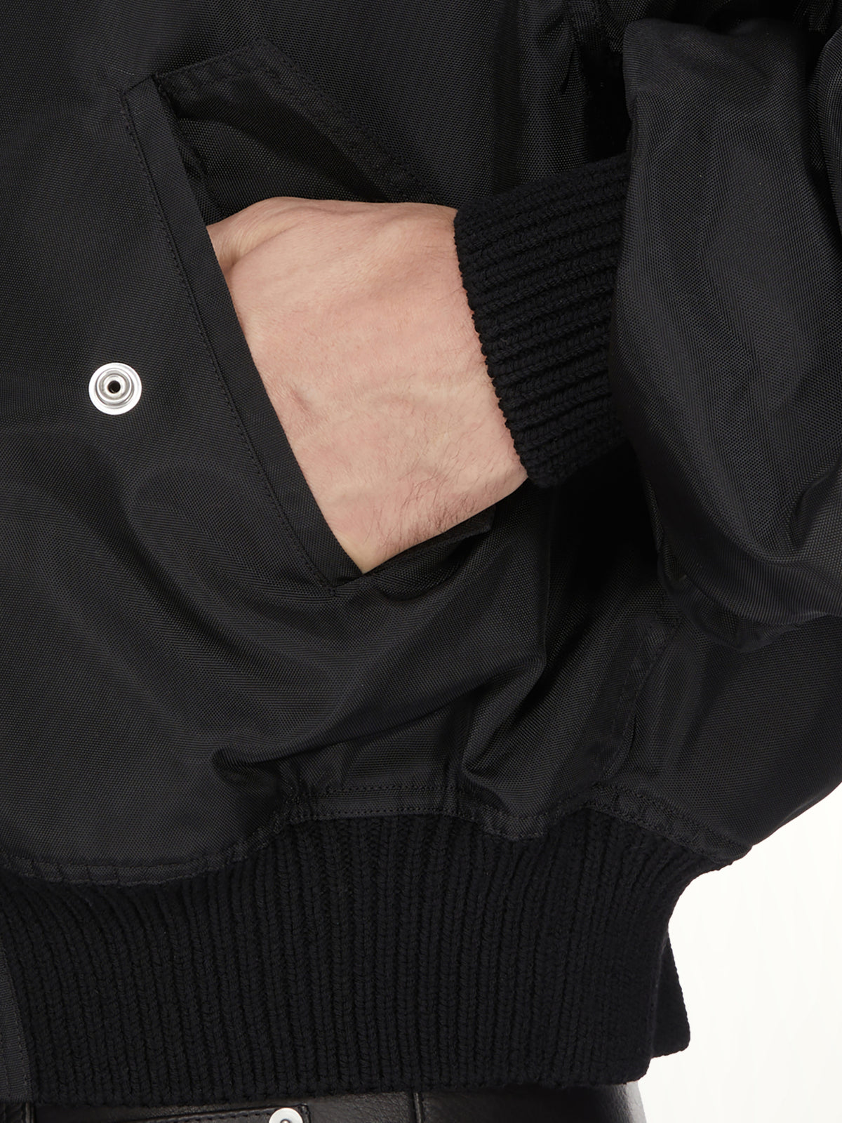Secchia Flight Jacket in Black