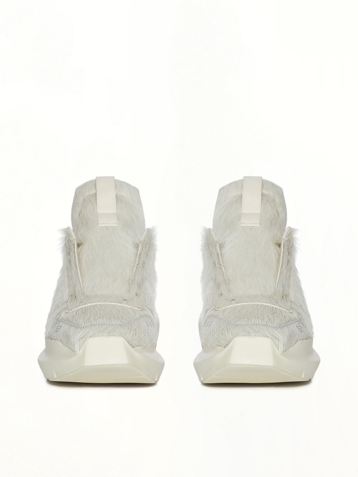 Fur Geth Runner in Milk/Milk/Milk Back View | RICK OWENS
