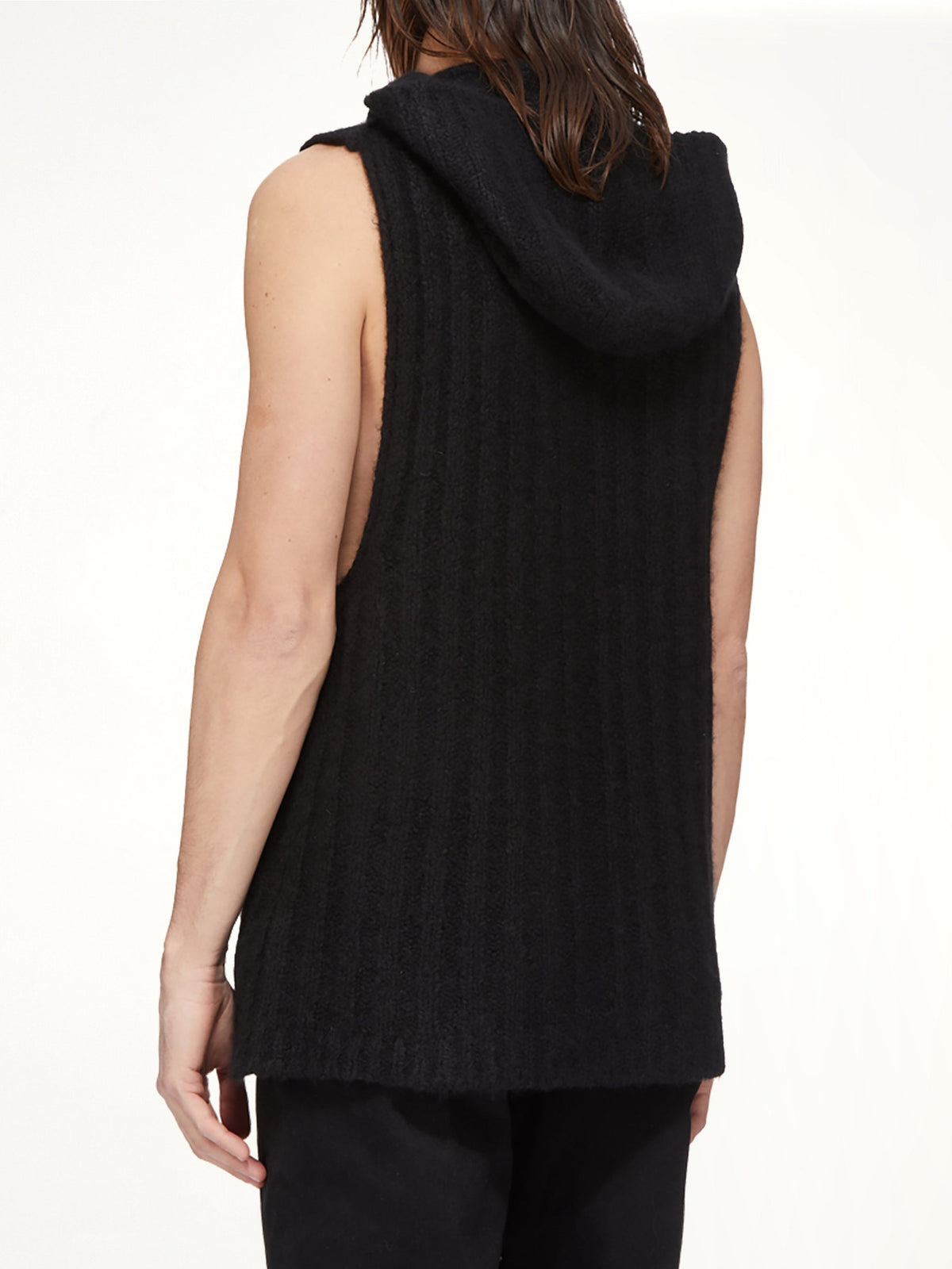 Tower Hooded Tank in Black