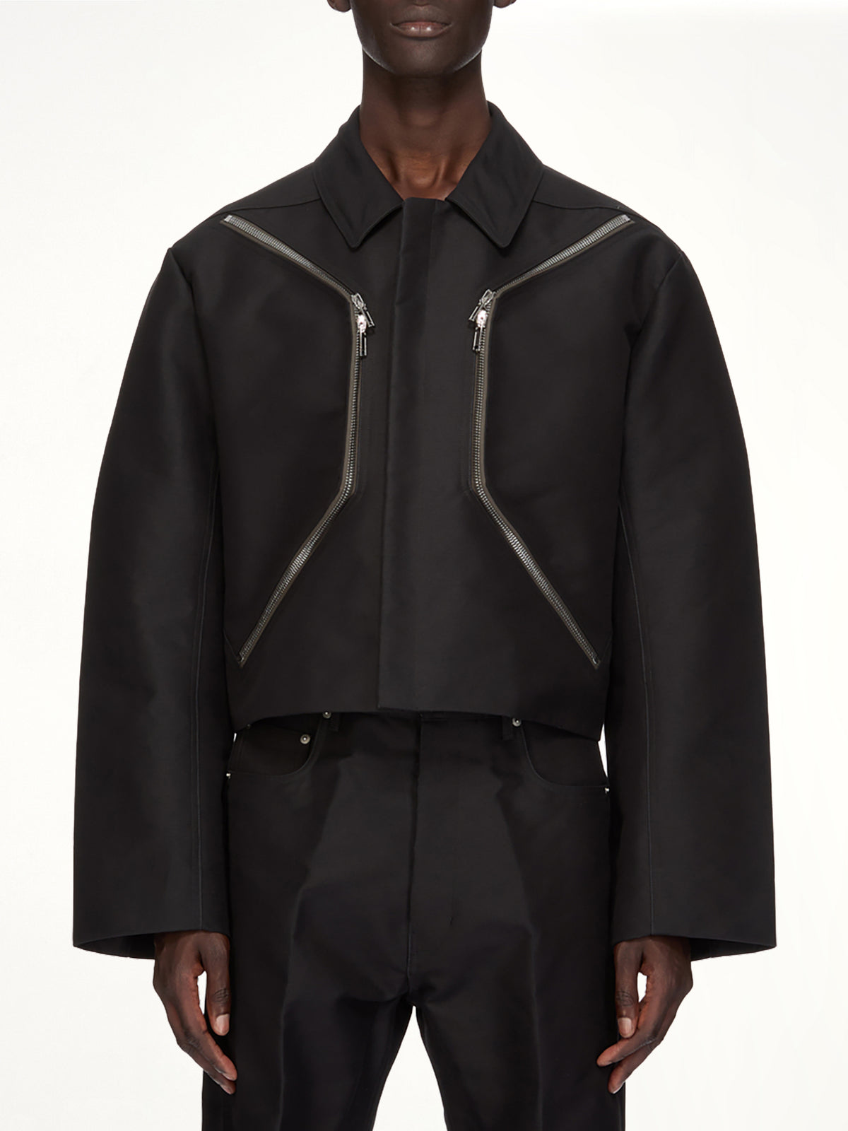 Woven Heizer Mac Jacket in Black