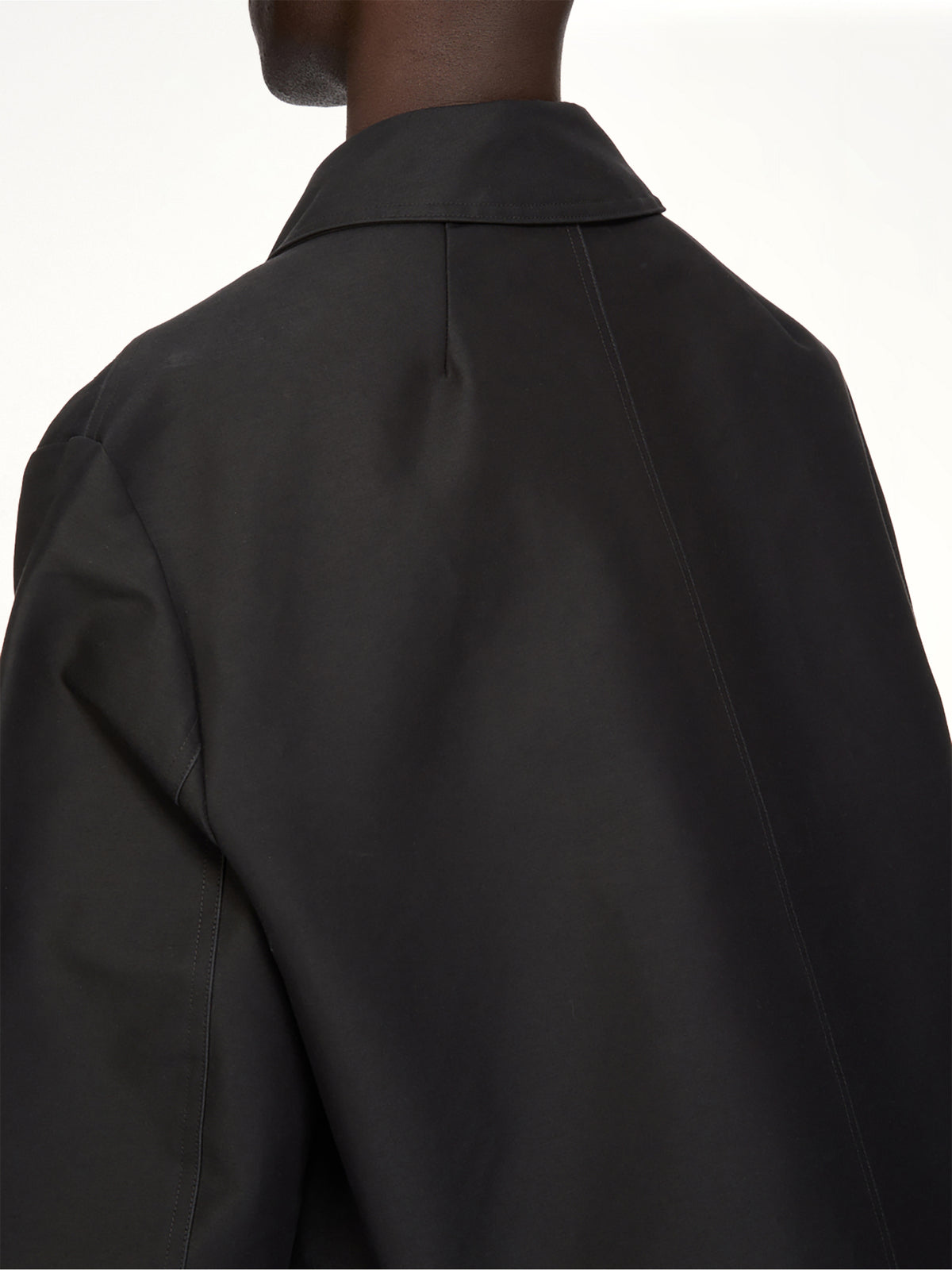 Woven Heizer Mac Jacket in Black
