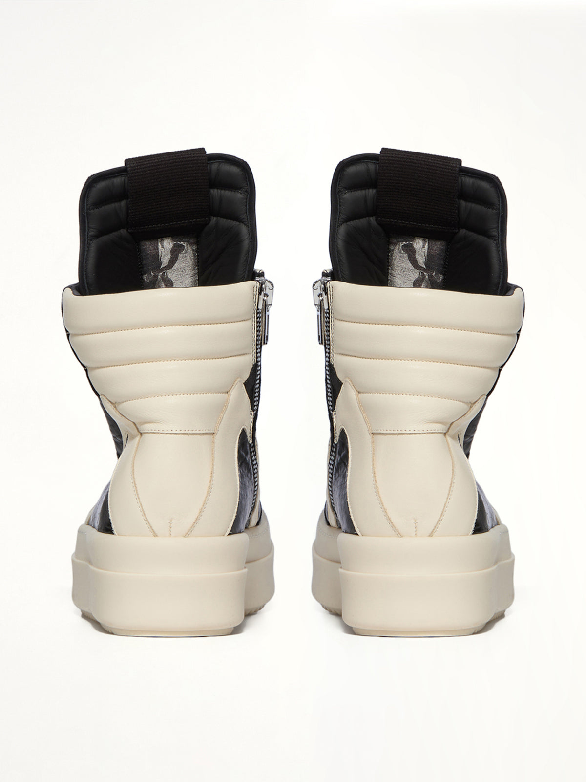 Mega Bumper Geobasket in Black/Milk | RICK OWENS