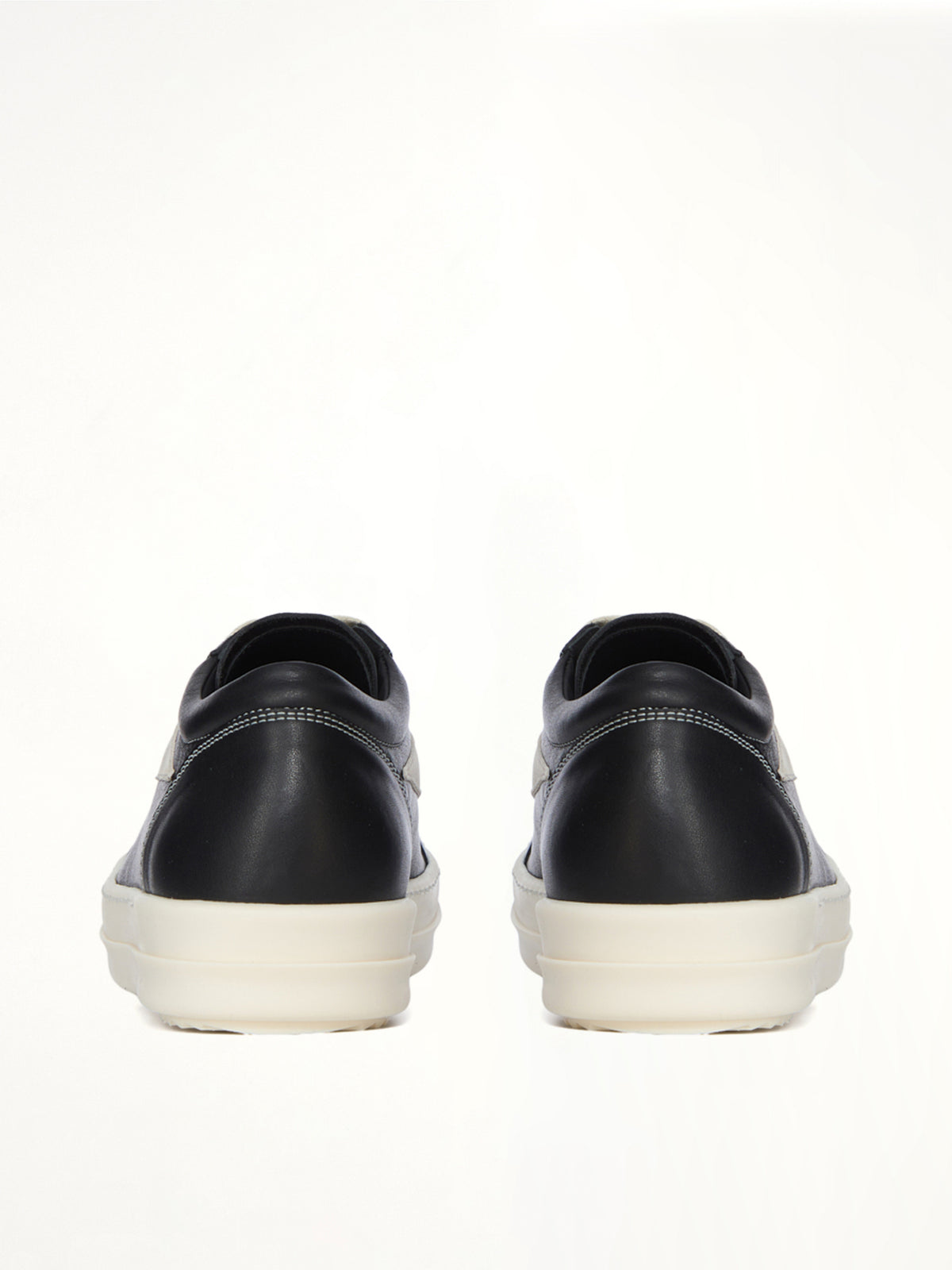 Vintage Calf Sneaks in Black/Milk | RICK OWENS