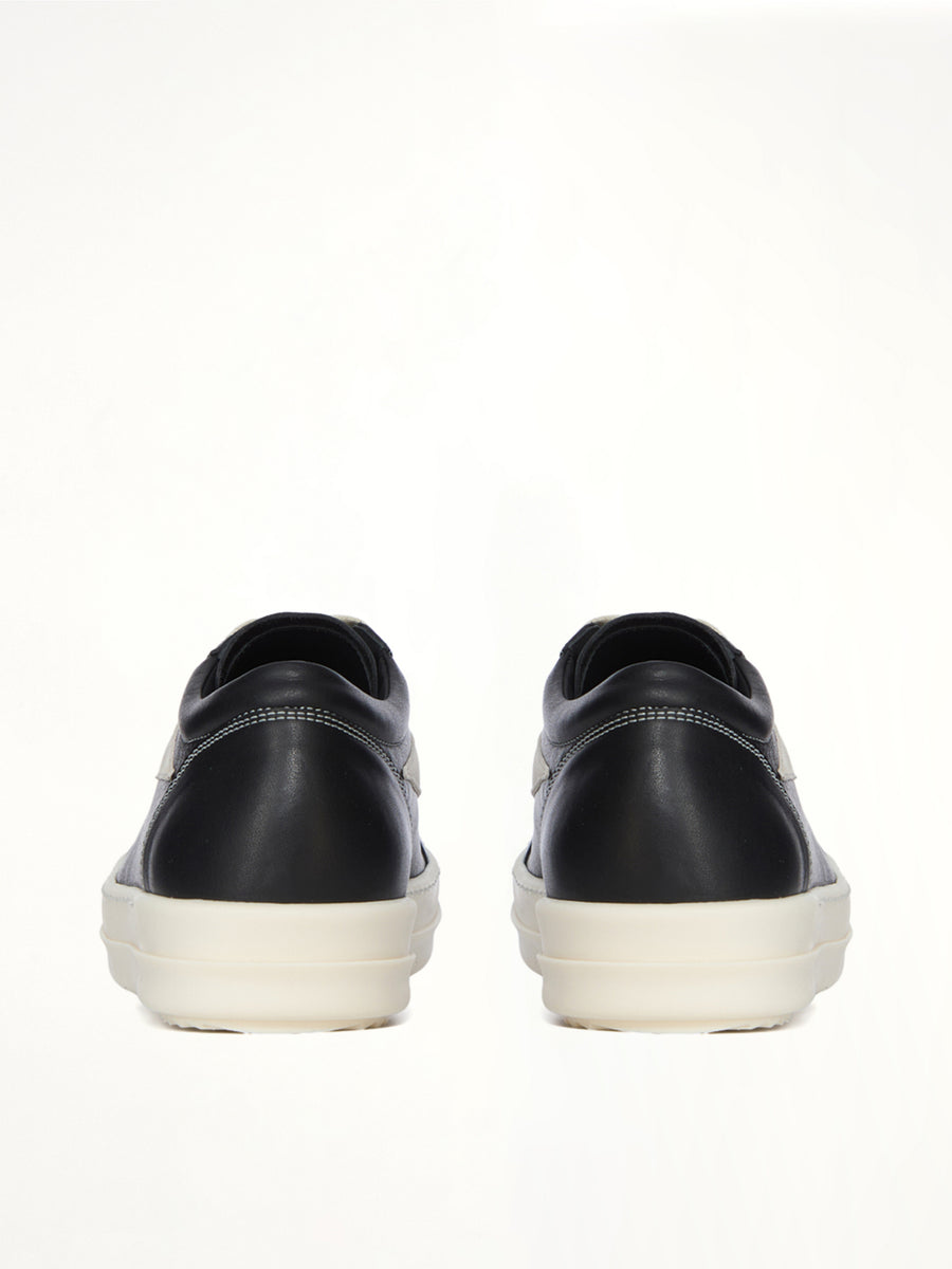 Vintage Calf Sneaks in Black/Milk | RICK OWENS