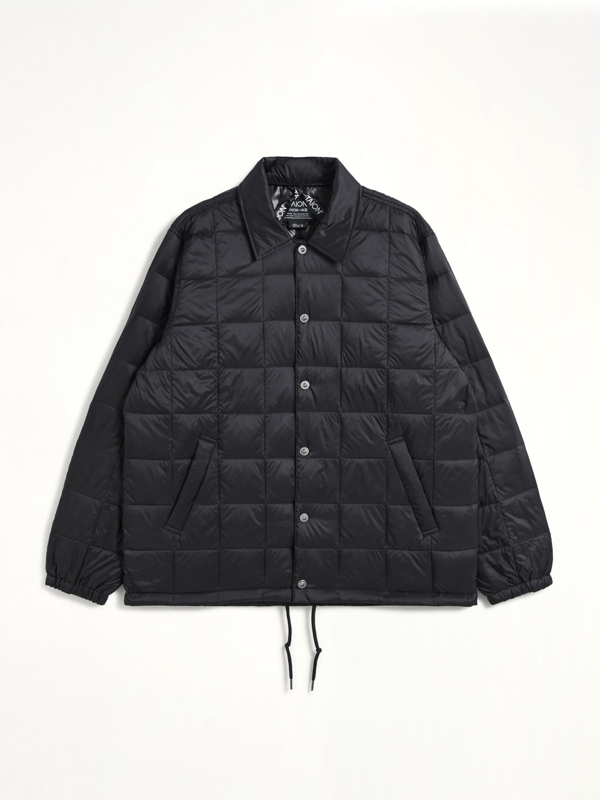 Down Coach Jacket in Black