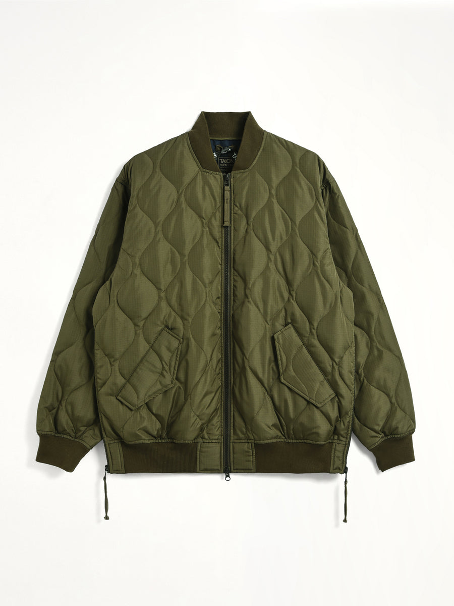 Military MA-1 Type Down Jacket in Dark Olive