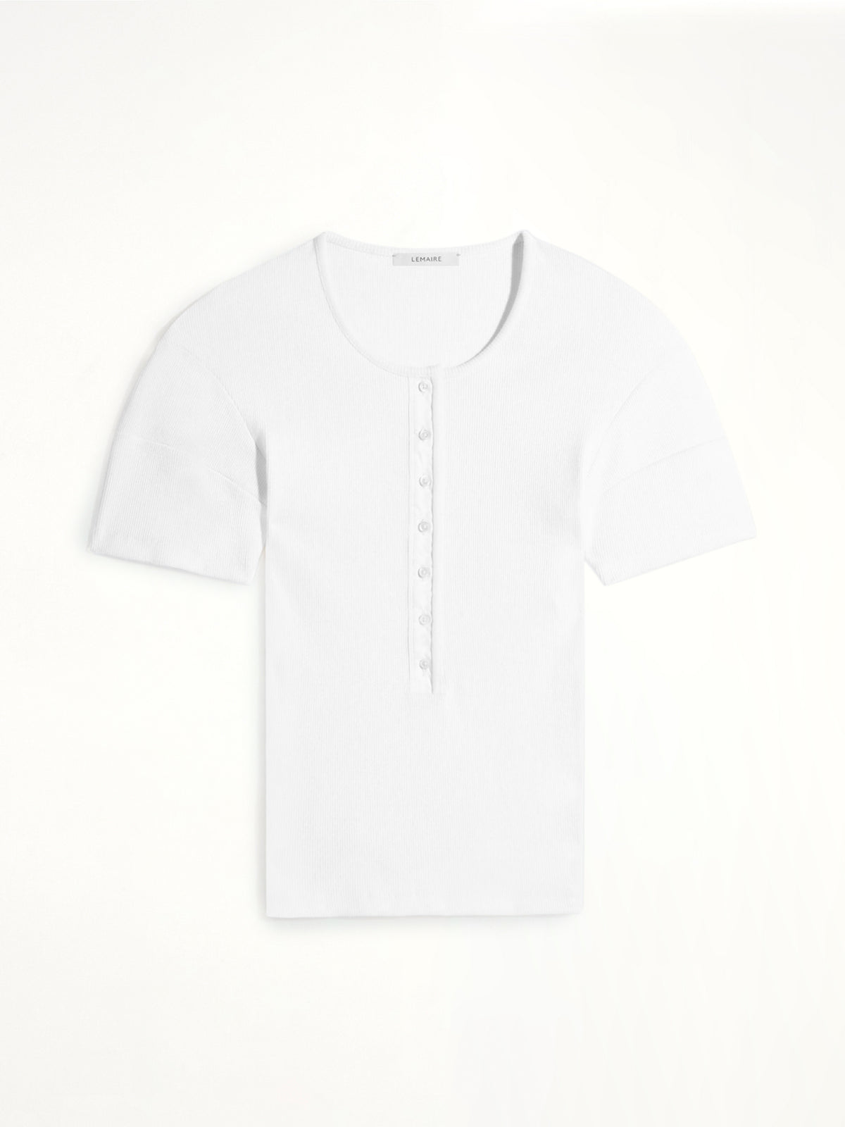 Fitted Henley in Milk
