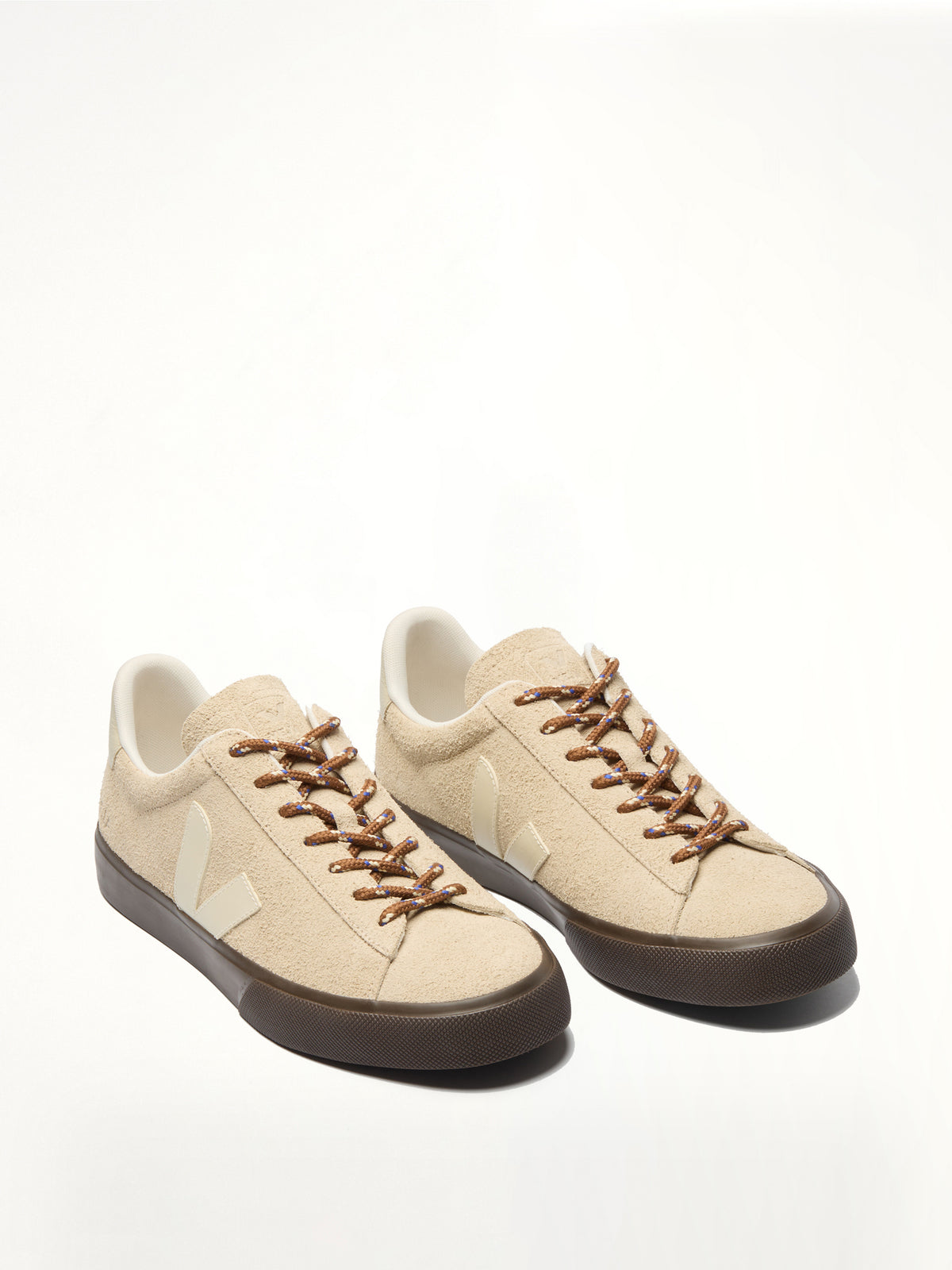 Campo Leather Sneaker in White/Cognac