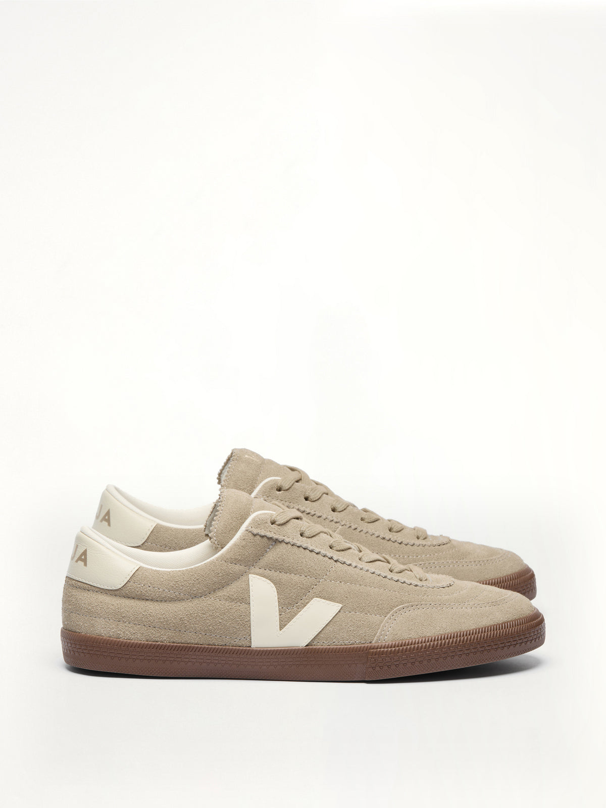 Paneka Suede Sneaker in Taupe/Pierre