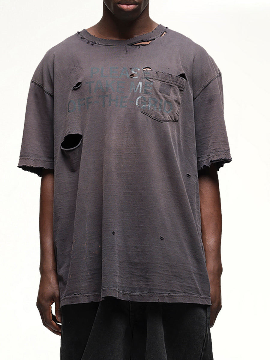 Reworked Work T-Shirt in Black