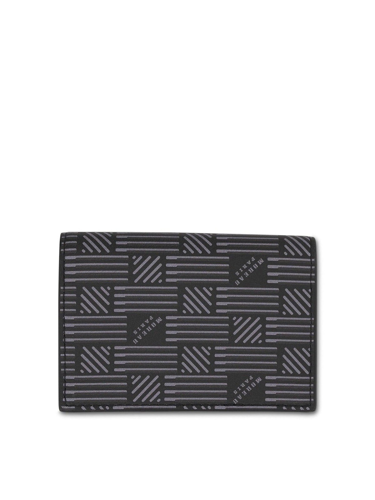 Flap Wallet with Gusset in Black