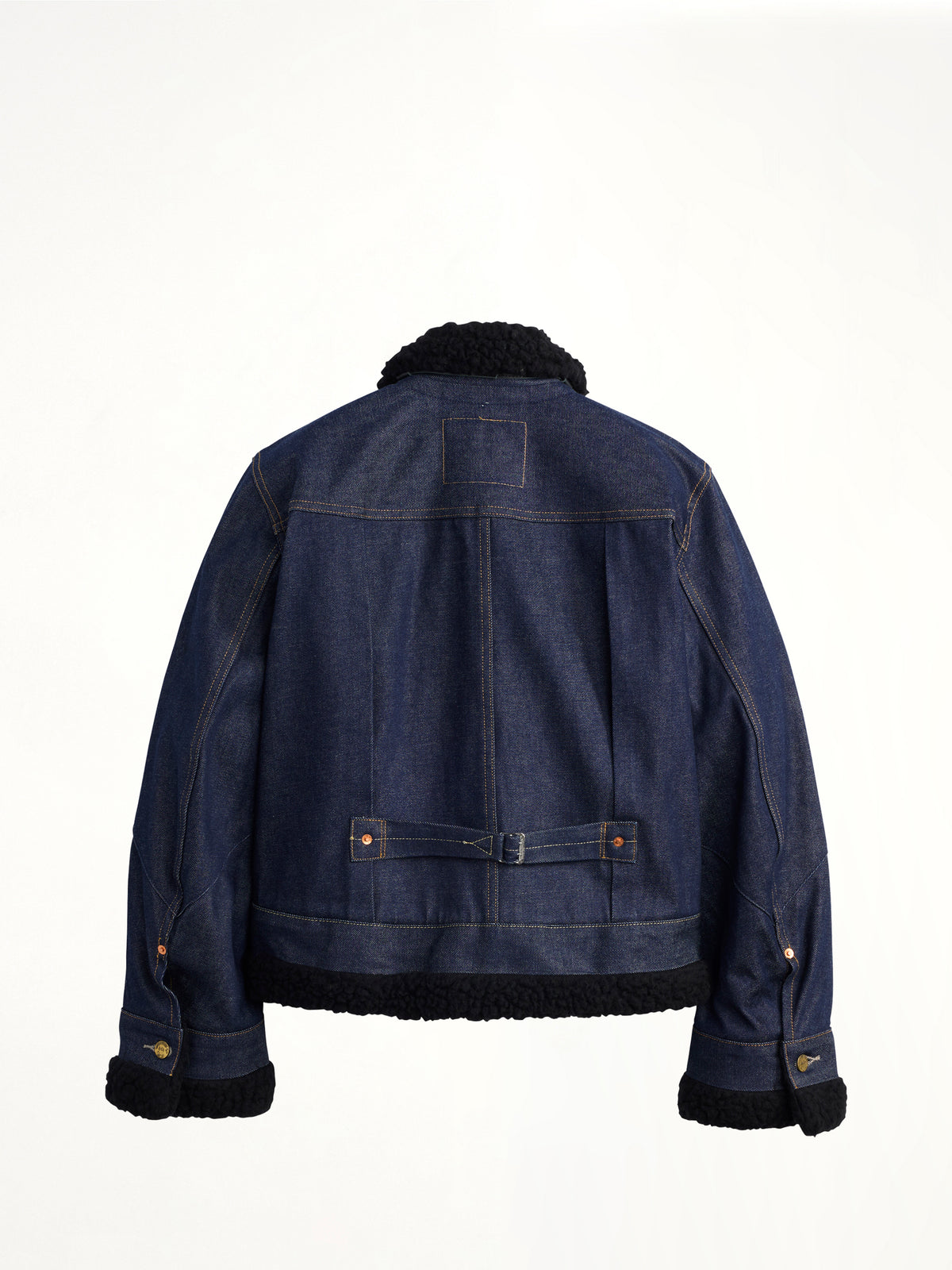 Sacai x Levi's Womens Sherpa Denim Jacket in Indigo
