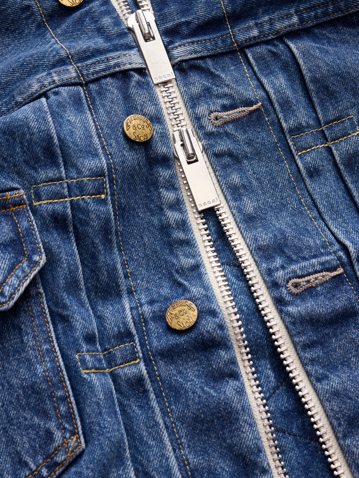 Sacai x Levi's Womens Denim Blouson in Blue