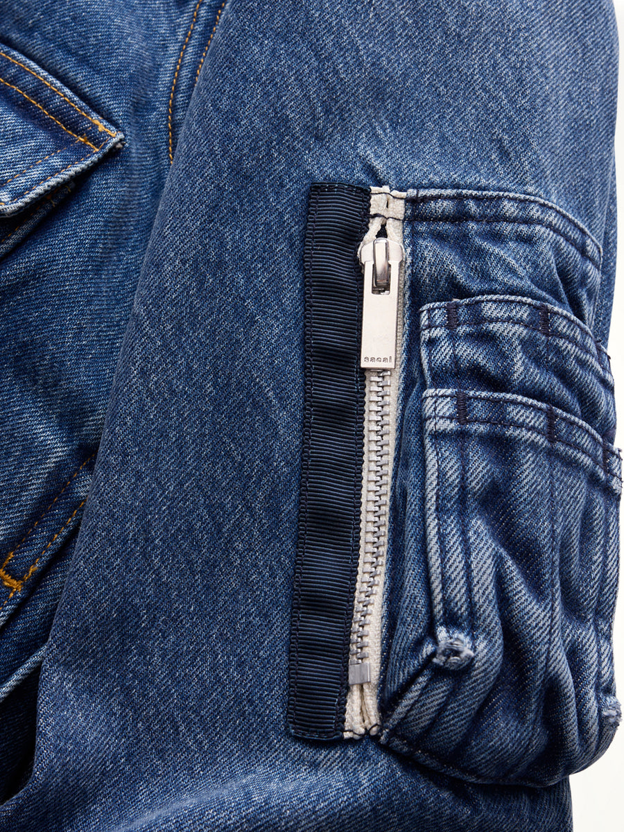 Sacai x Levi's Womens Denim Blouson in Blue