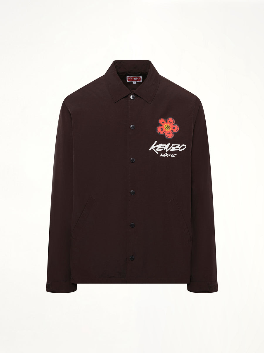 Kenzo Futura Light Coach Jacket in Chocolate
