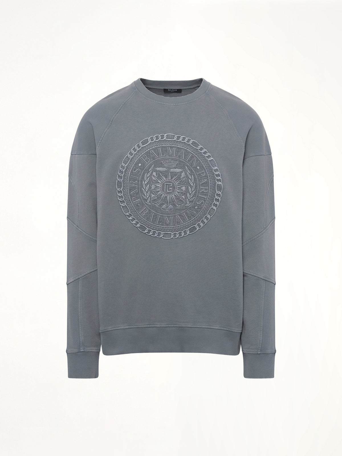 Balmain Medal Sweatshirt in Grey