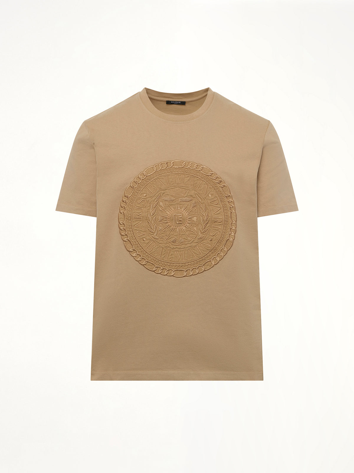 Balmain Medal T-Shirt in Camel