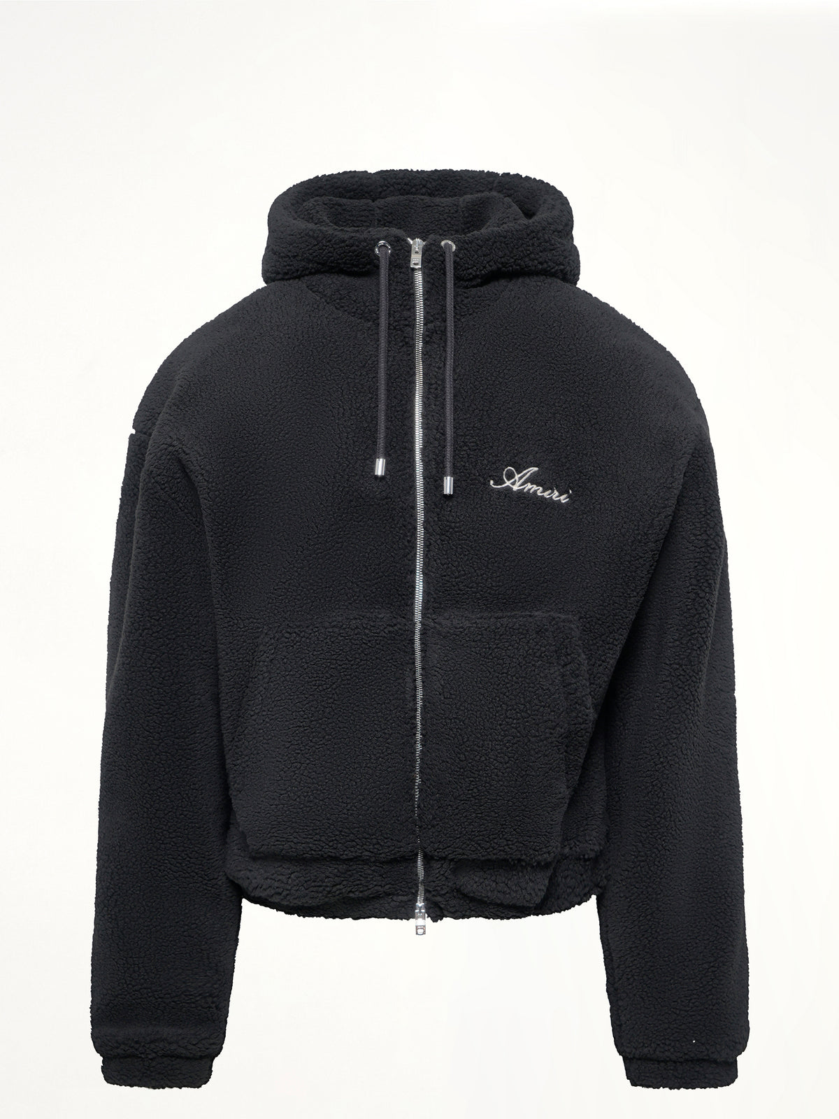 Bones Fleece Zip Hoodie in Black