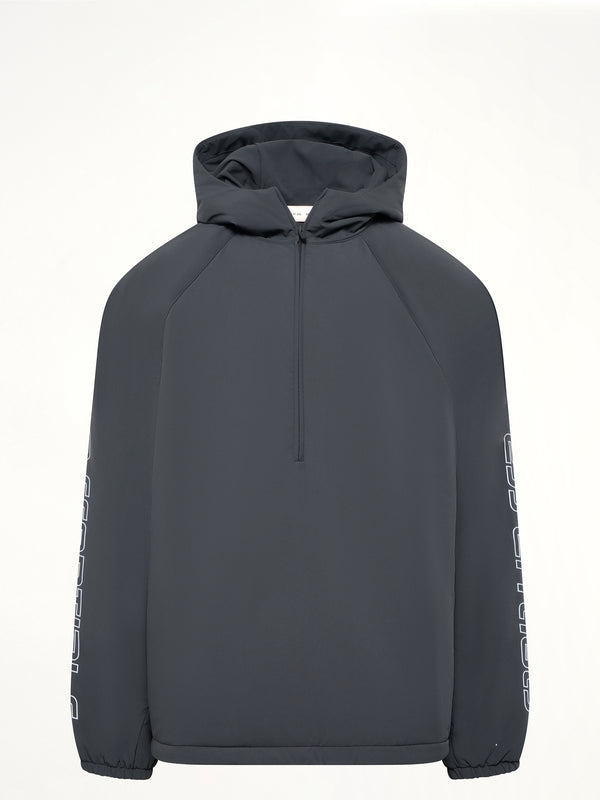 Half Zip Anorak in Vintage Black