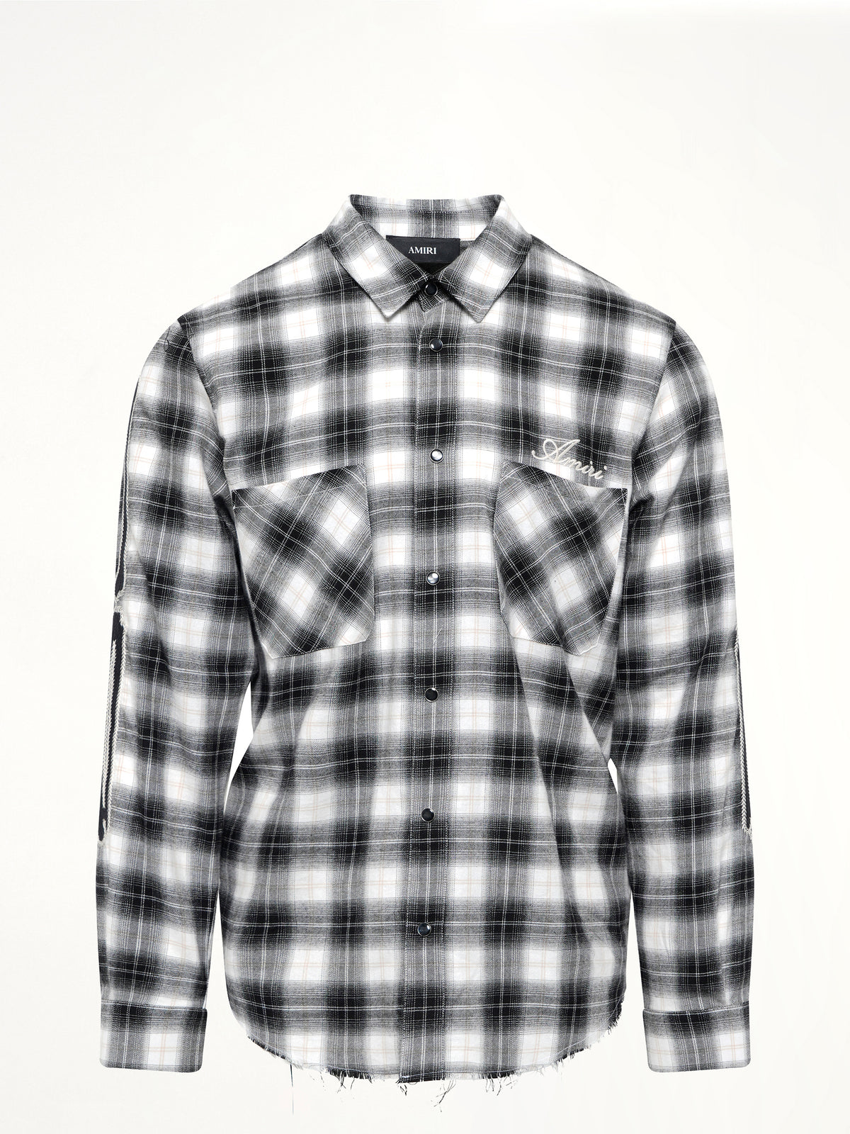 Bones Flannel Overshirt in Black