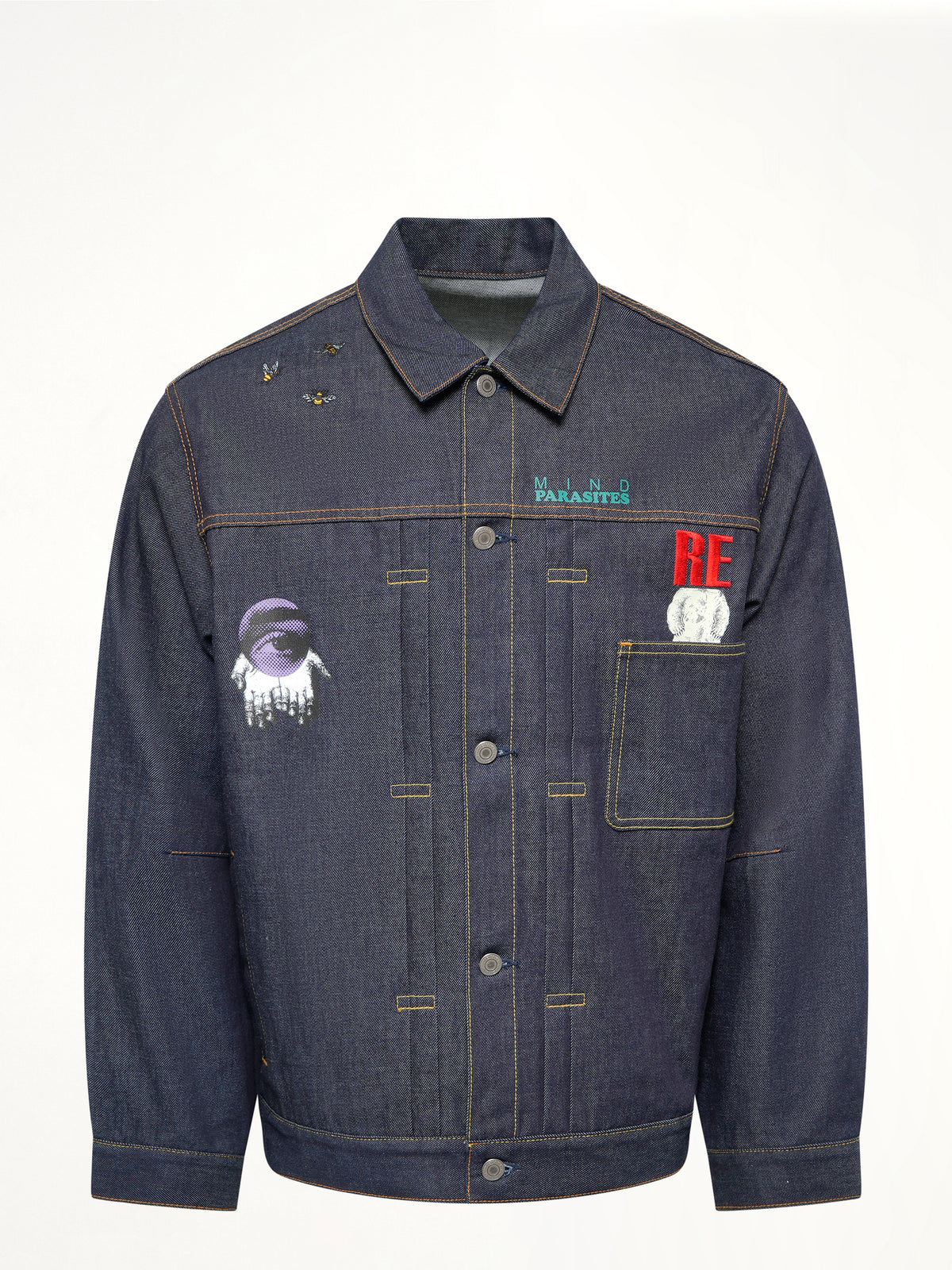 Mind Parasite Denim Jacket in Indigo