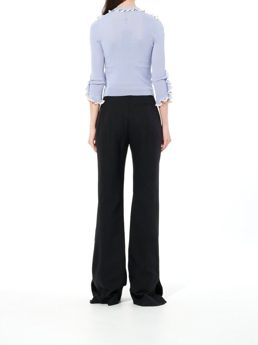 Alexander McQueen Light Wool Pant in Black