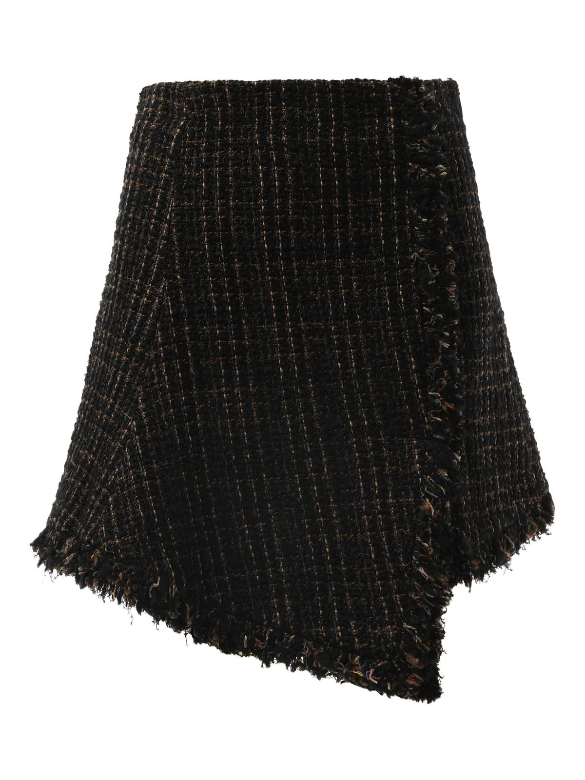 Tweed Skirt in Black/Brown