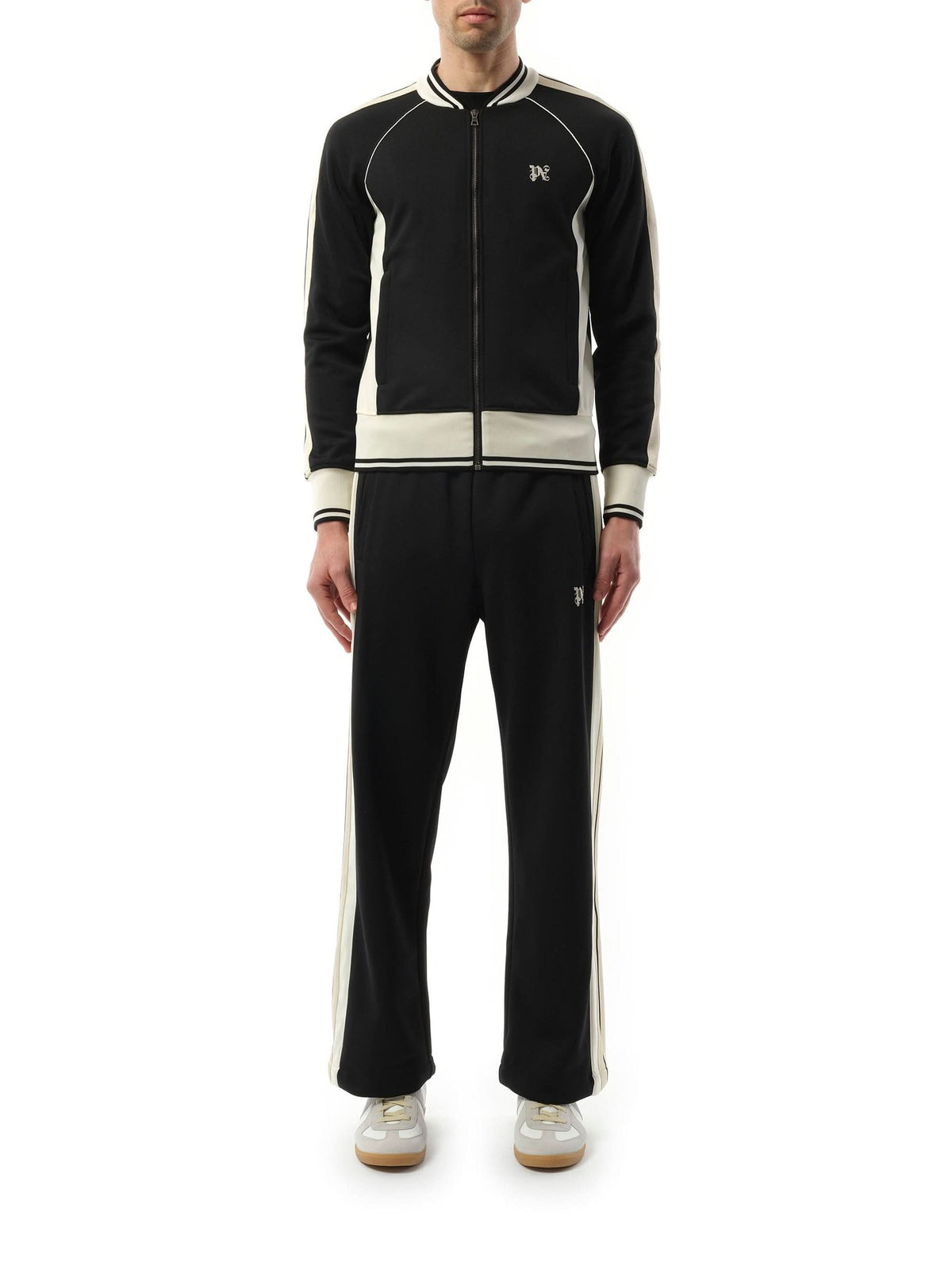 New Monogram Track Jacket in Black/Off White