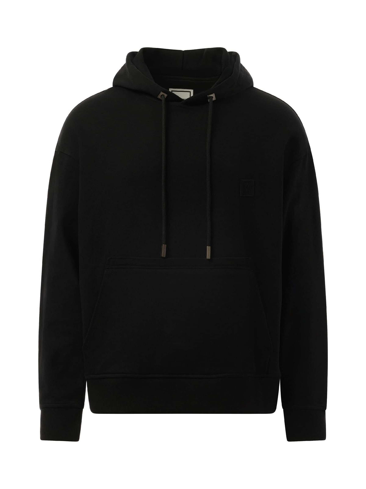 Metallic Print Hoodie in Black