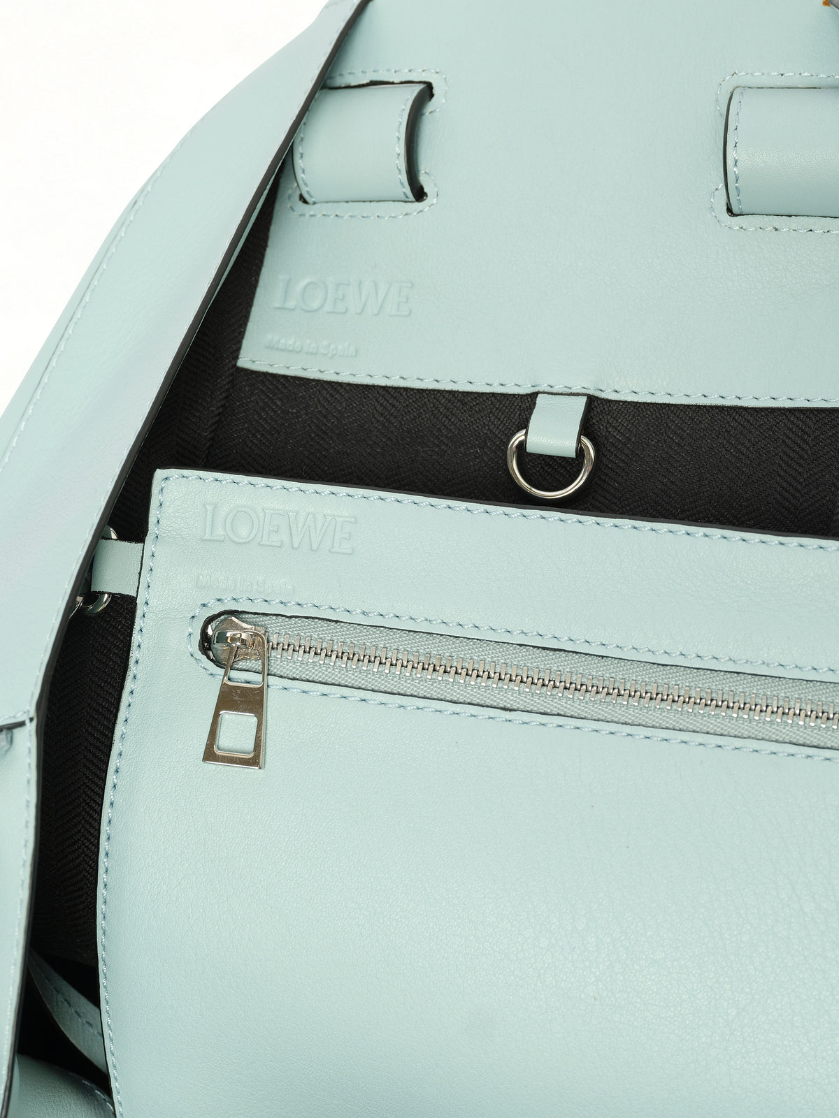 Medium Hammock Bag in Classic Calfskin in Aqua