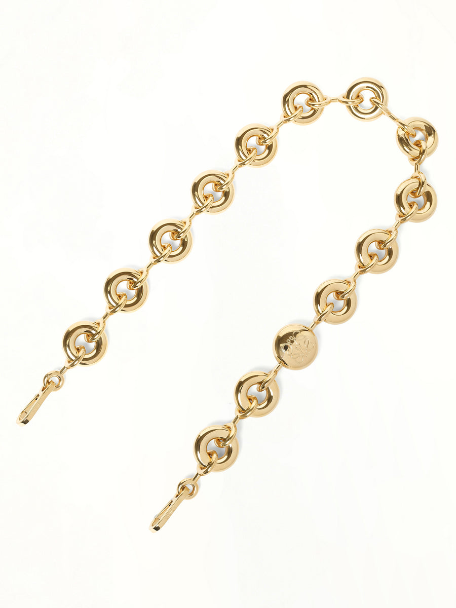 Chunky Donut Chain Strap in Gold