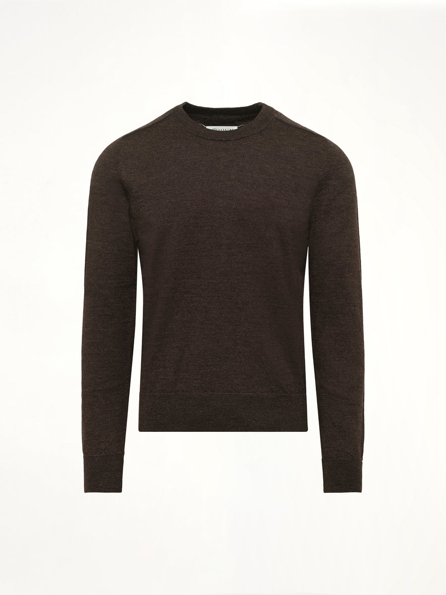 Gauge 12 Knit Sweater in Dark Brown
