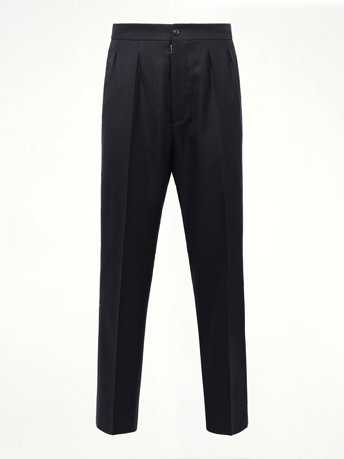 Wool Twill Pants in Blue