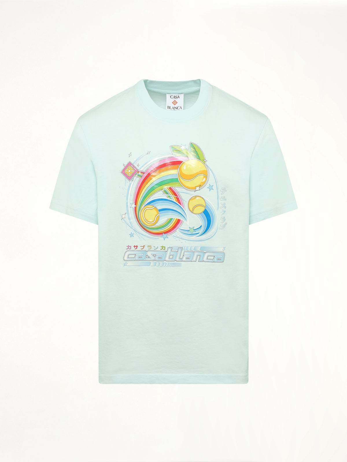 Manga Tennis Ball T-Shirt in Pale Blue