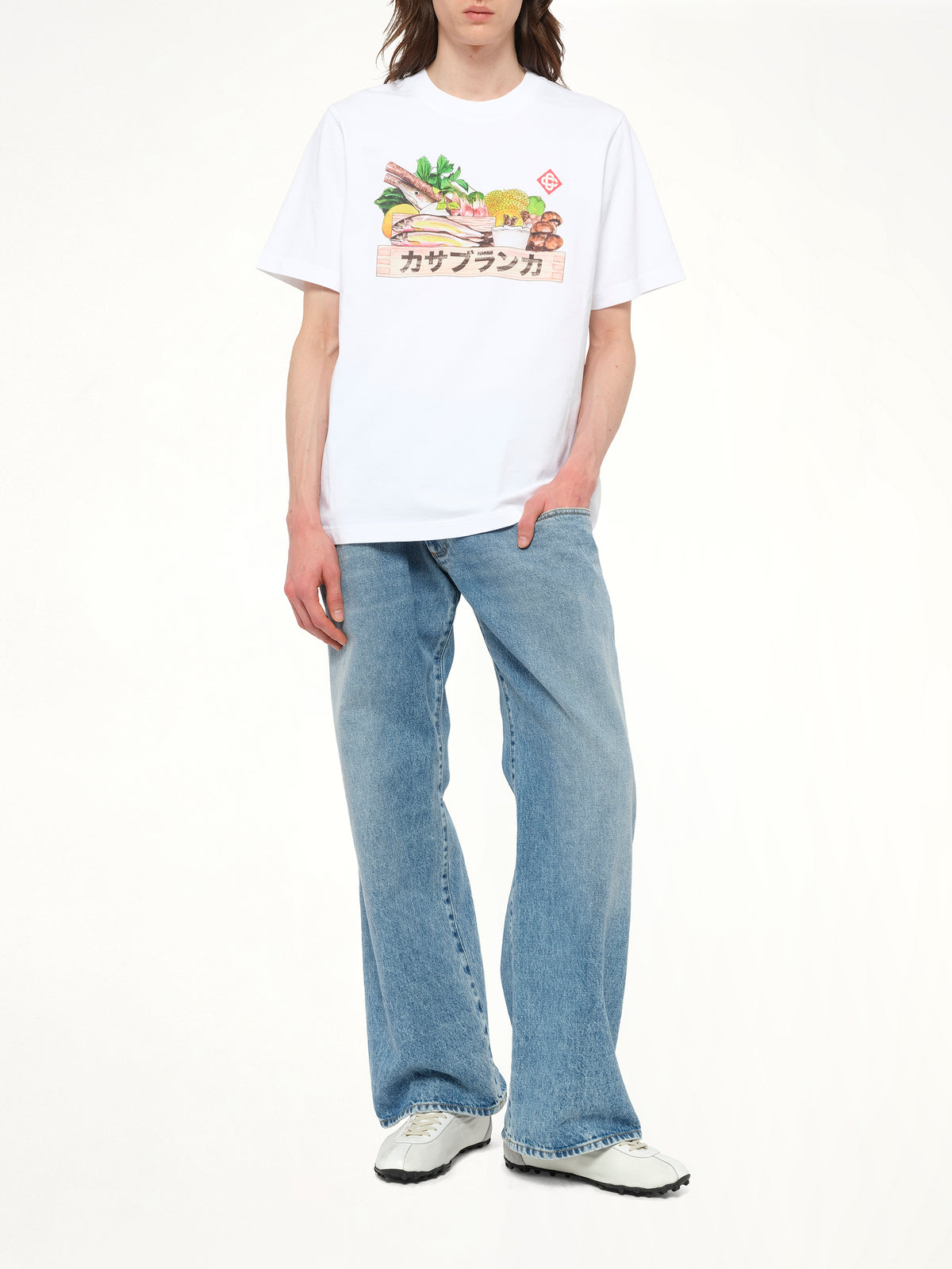 Casablanca Ingredient Printed T-Shirt in White